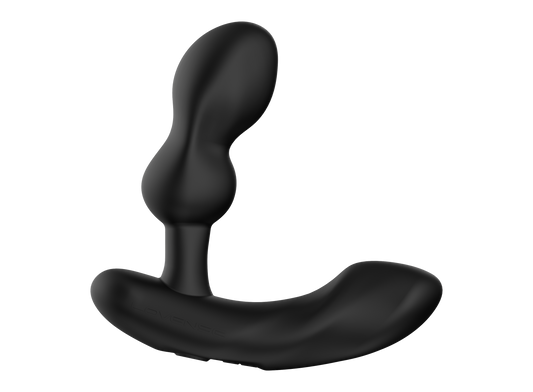 Lovense Edge 2 black adjustable prostate massager for dual-zone stimulation and customizable pleasure.