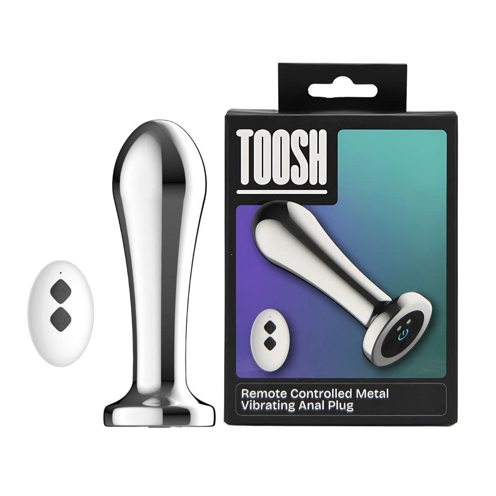 Toosh Remote Controlled Metal Vibrating Anal Plug