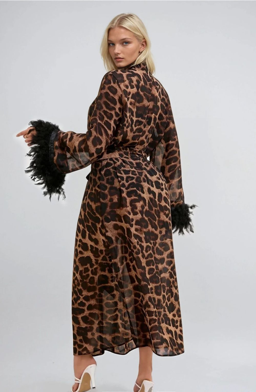 YesX-Leopard Print Robe