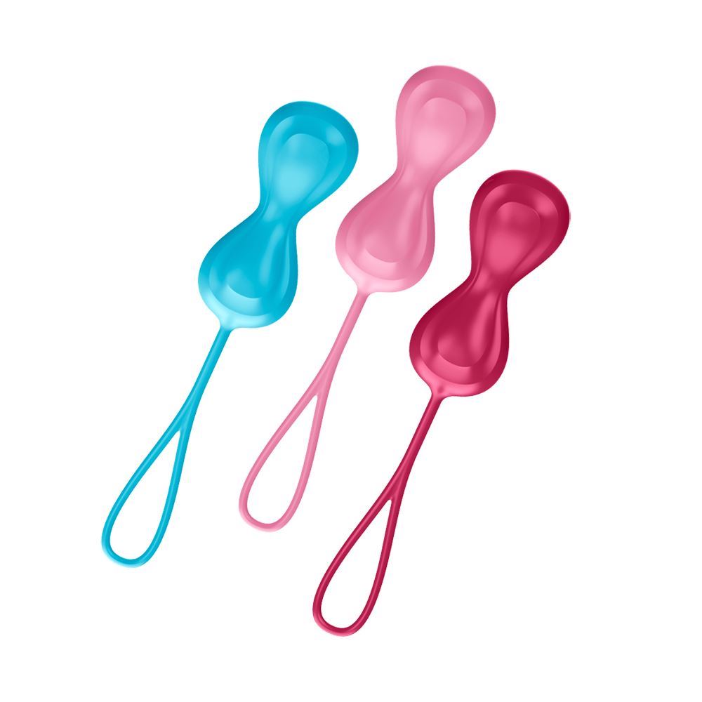 Satisfyer Balls (Set of 3) Double (7 Inch  2.11oz - 3.23oz) (Power Balls - set of 3)