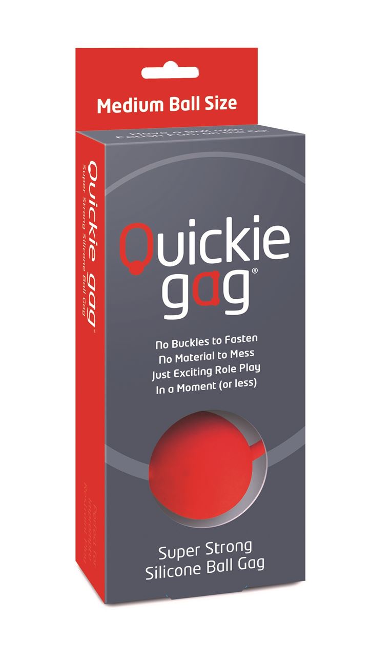 Quickie Gag Medium Ball - Red 