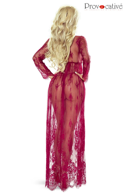 Provocative Elegant Robe -Wine