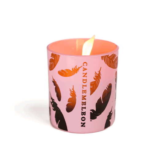 Candlemeleon-Copper Feather-Pink Champagne, Peony & Sandalwood