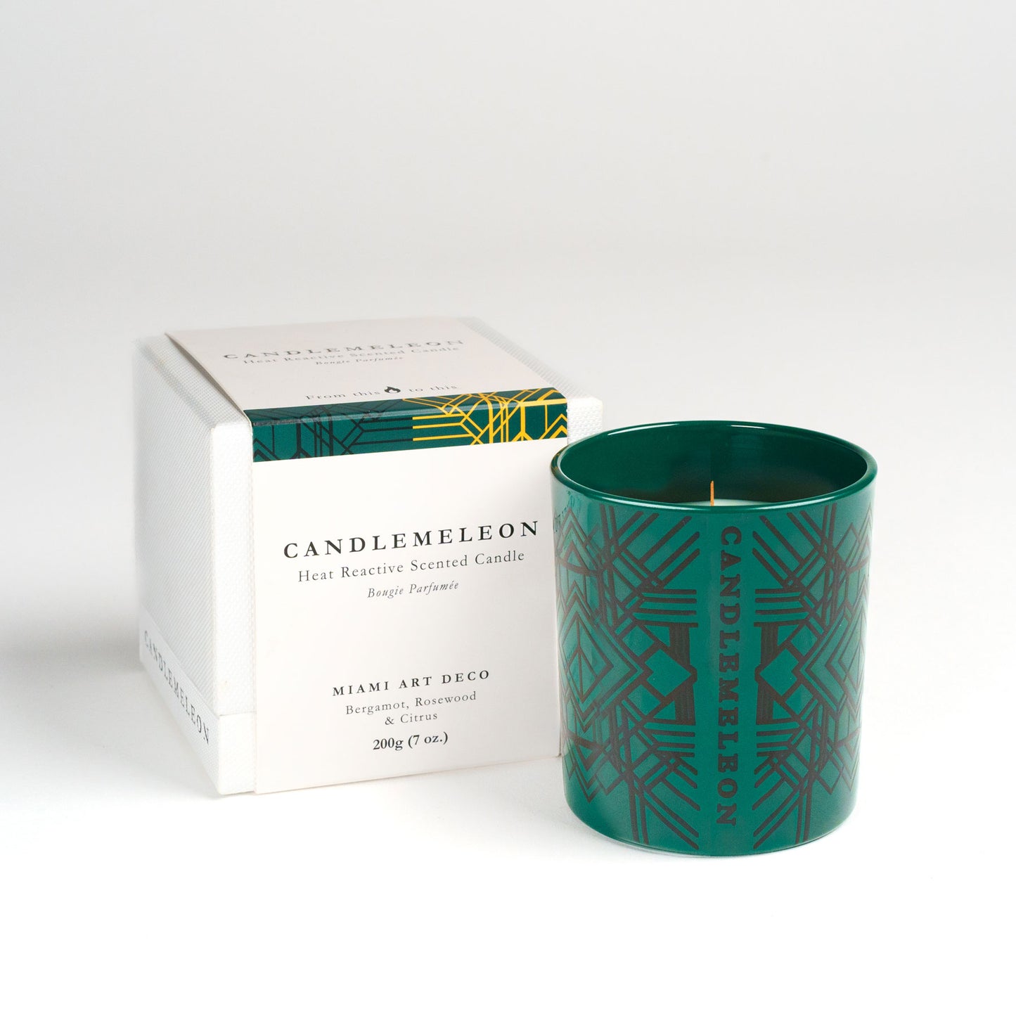 Candlemeleon-Miami Art Deco-Bergamot, Rosewood & Citrus