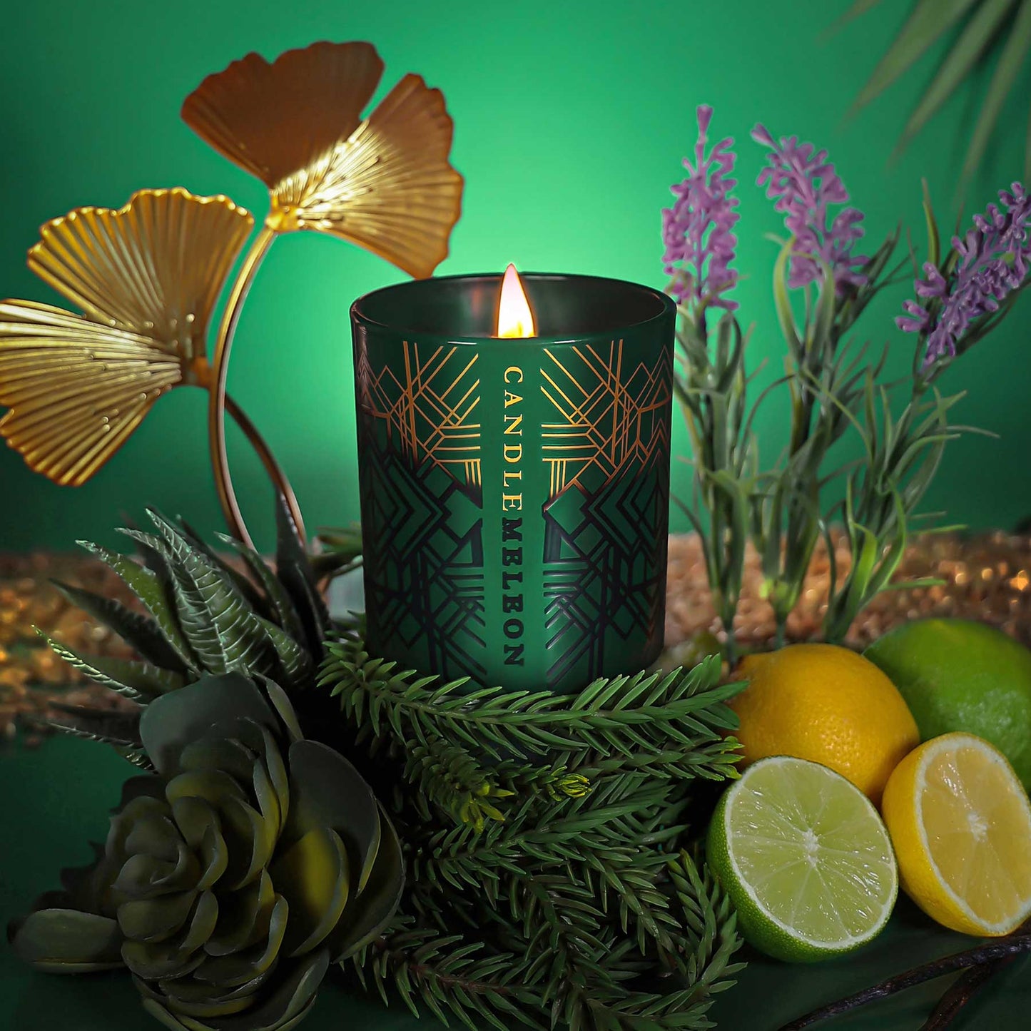 Candlemeleon-Miami Art Deco-Bergamot, Rosewood & Citrus