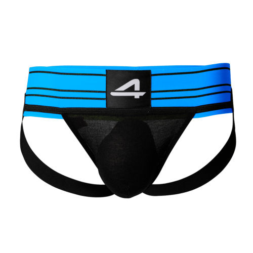 C4M Rugby Jockstrap Electric Blue Small