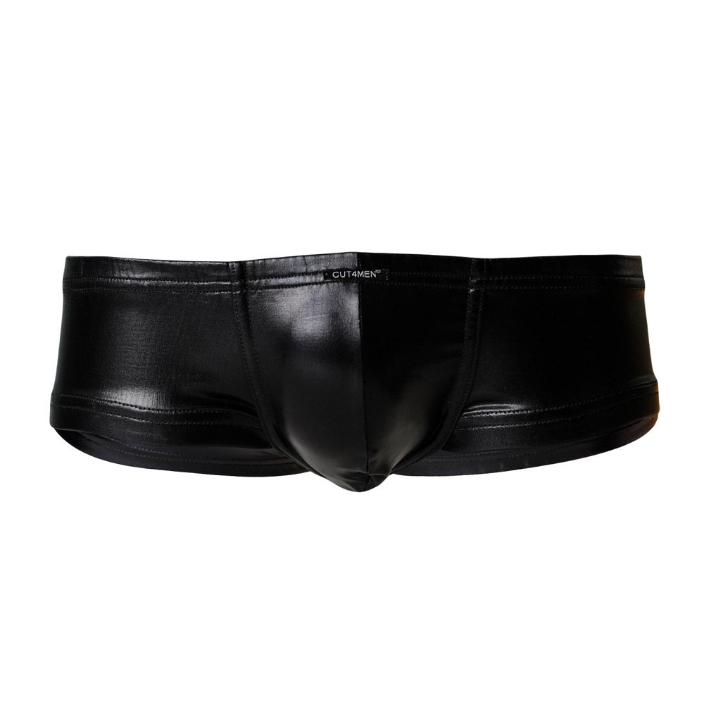 C4M Booty Shorts Black Leatherette