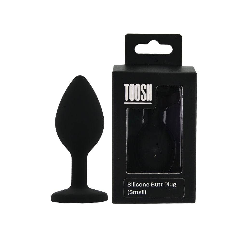 Toosh Black Silicone Butt Plug Small