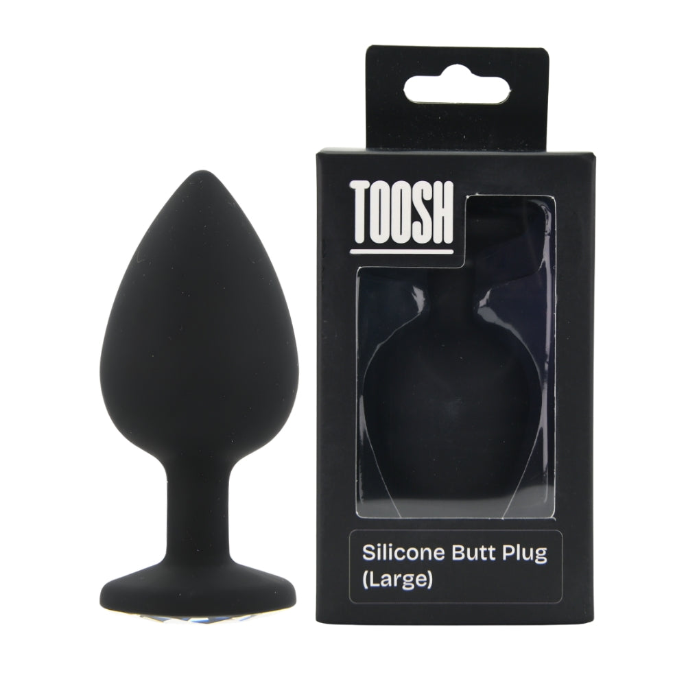 Toosh Black Silicone Butt Plug Large