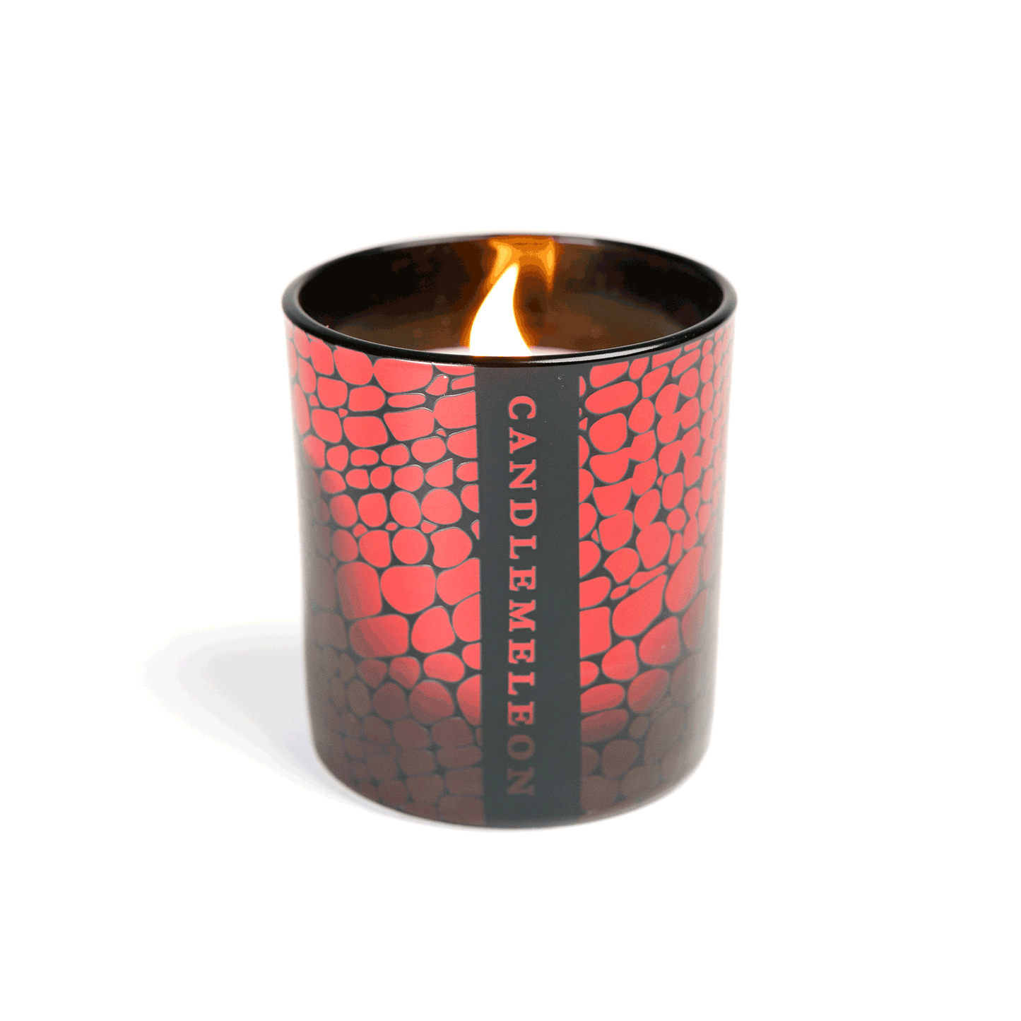 Candlemeleon-Red Snake-Pink Peppercorn, Cedarwood & Incense