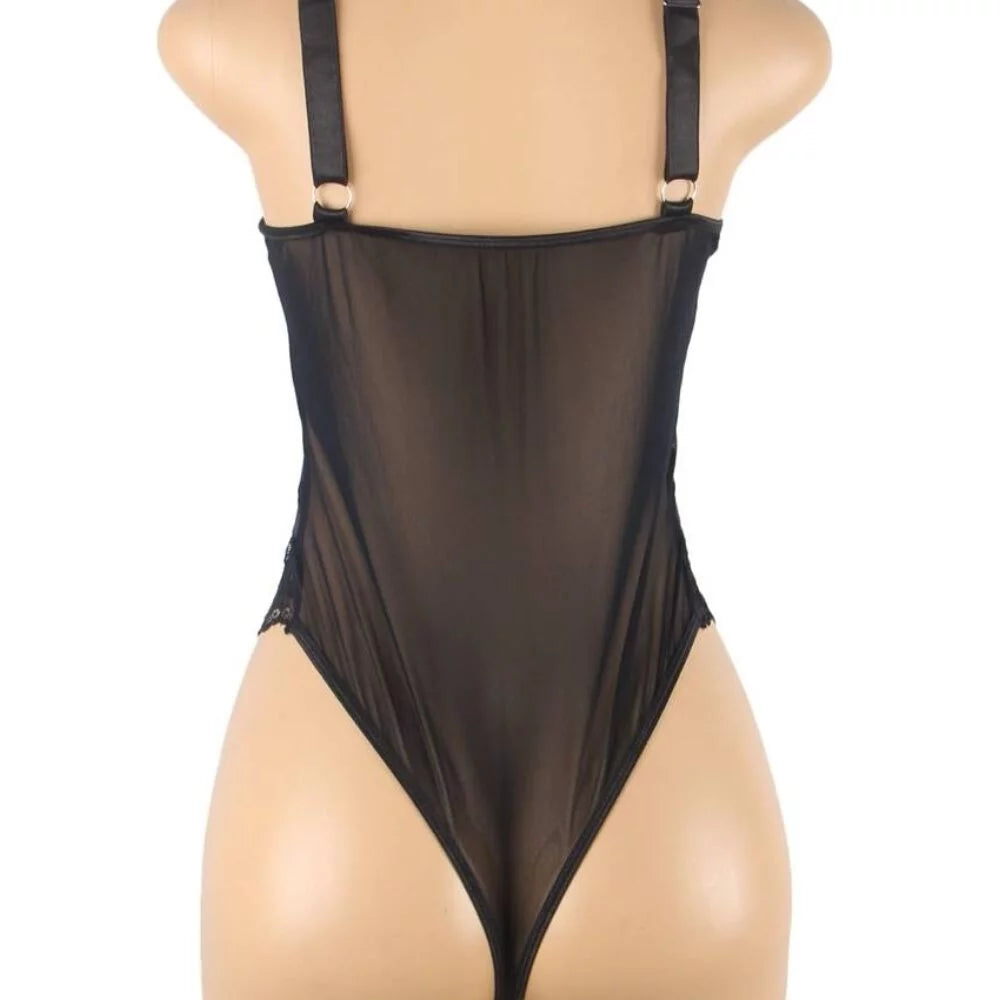 YesX Body Suit- Black-Plus