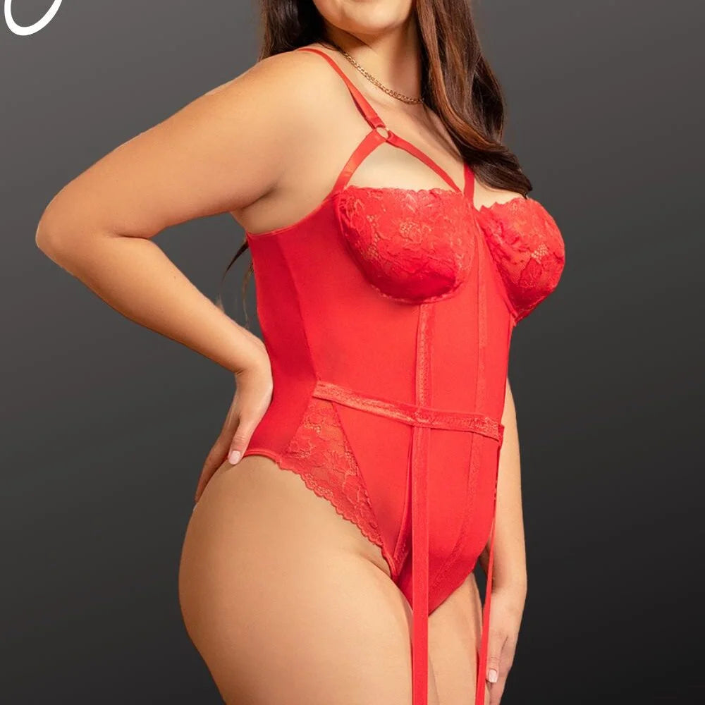 YesX Red Bodysuit-Plus