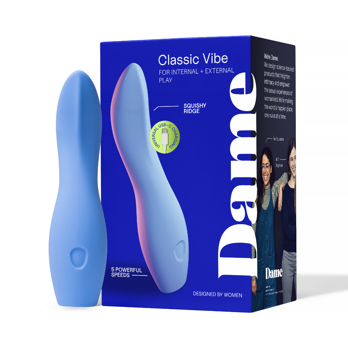 DAME - Dip  Classic Vibrator - Periwinkle