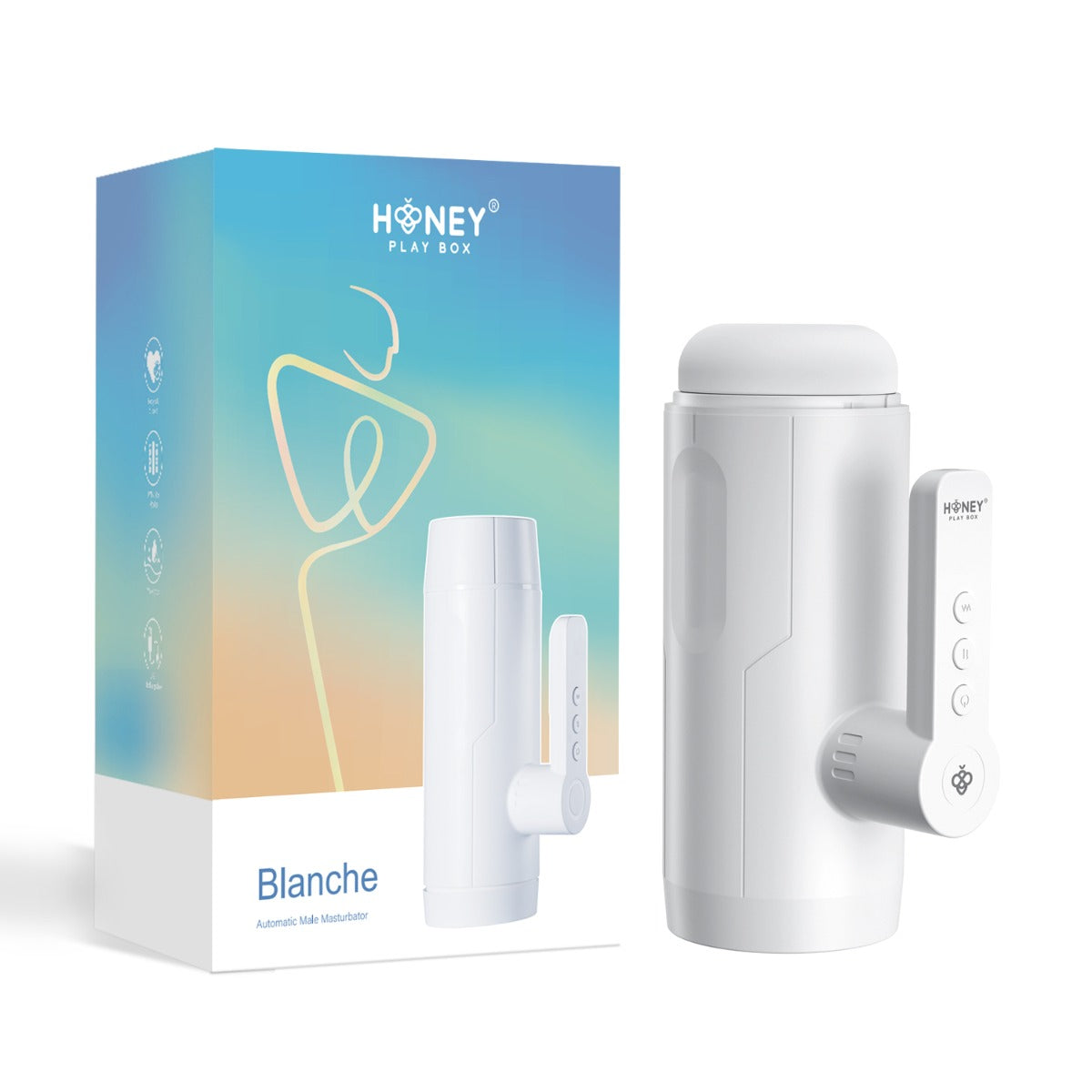 Honey Play Box â€“ Blanche â€“ Thrusting Blowjob Toy (Automatic Male Masturbator)