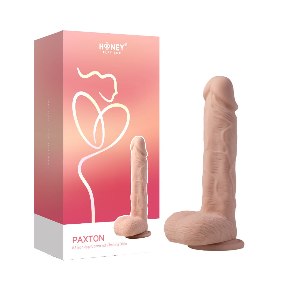 Honey Play Box â€“ Paxton â€“ Realistic Thrusting Penetrator Dildo  8.5" (App Controlled)