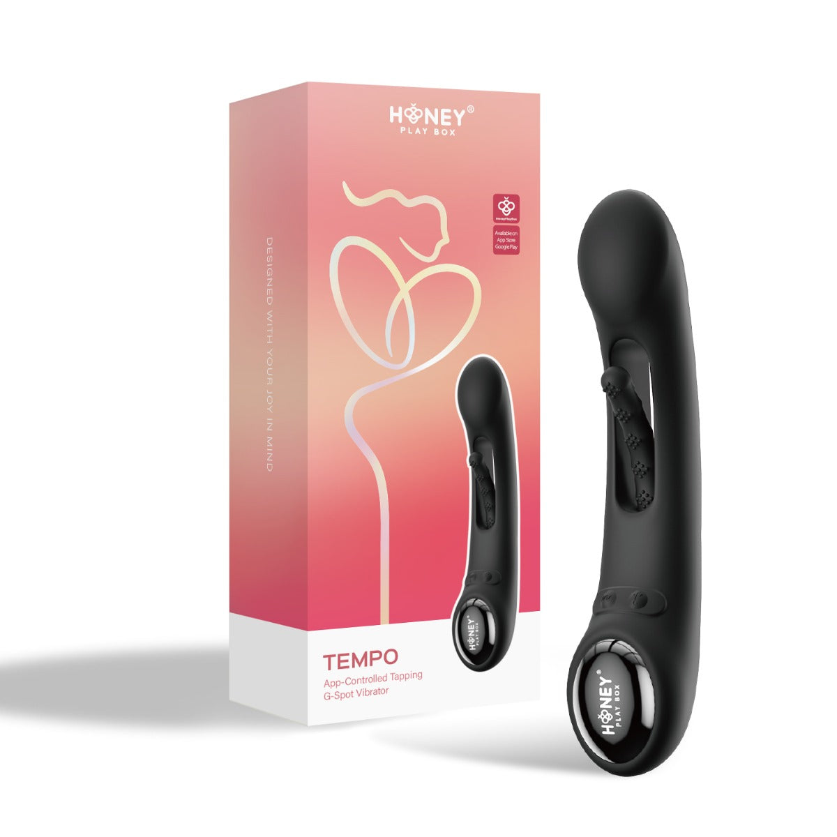 Honey Play Box â€“ Tempo â€“ Kinky Finger Tapping G-Spot Vibrator (App Controlled  Pressure Sensing)