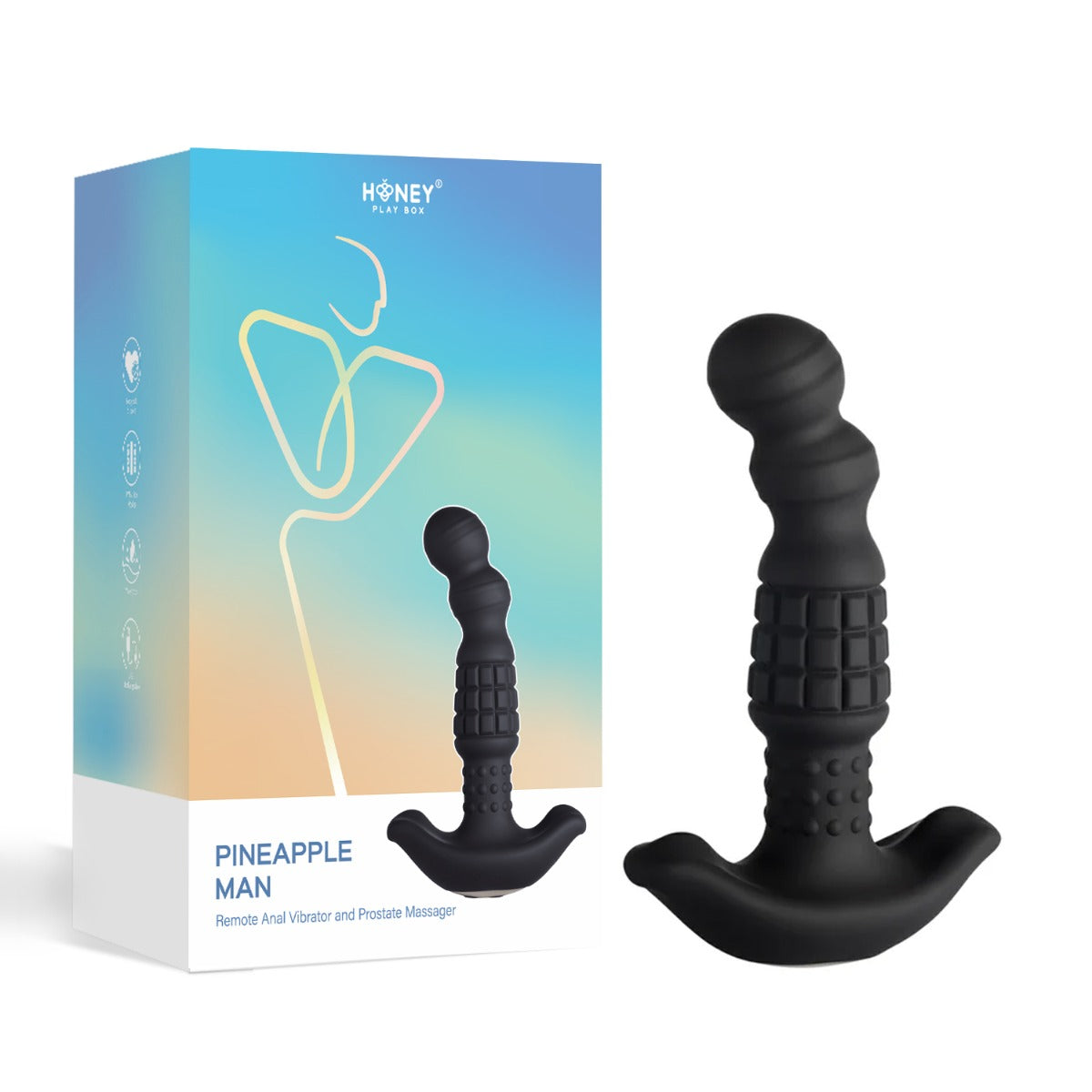 Honey Play Box â€“ Pineapple Man â€“ Rolling Bead Vibrating Prostate Massager