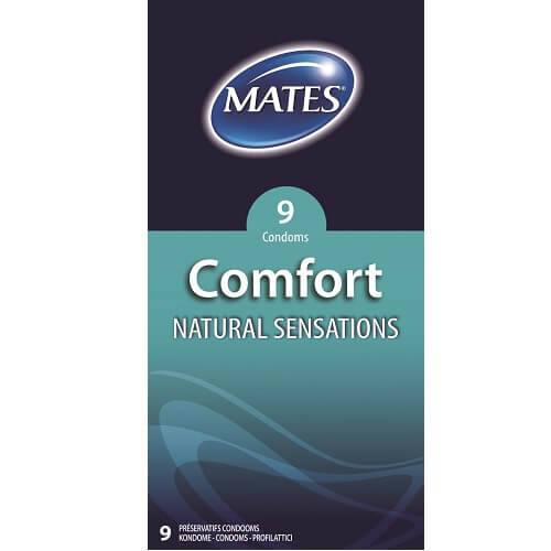 Mates Comfort Natural Sensations Condoms 9 Pack